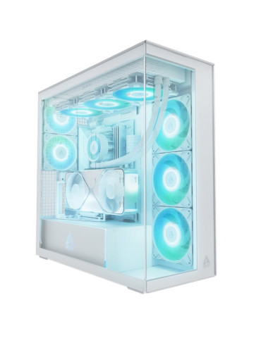 Caja Gaming Torre Arctic VG White (Cristal transparente)/ Blanca
