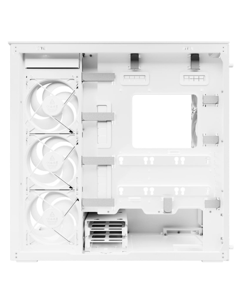 Caja Gaming Torre Arctic VG White (Cristal transparente)/ Blanca