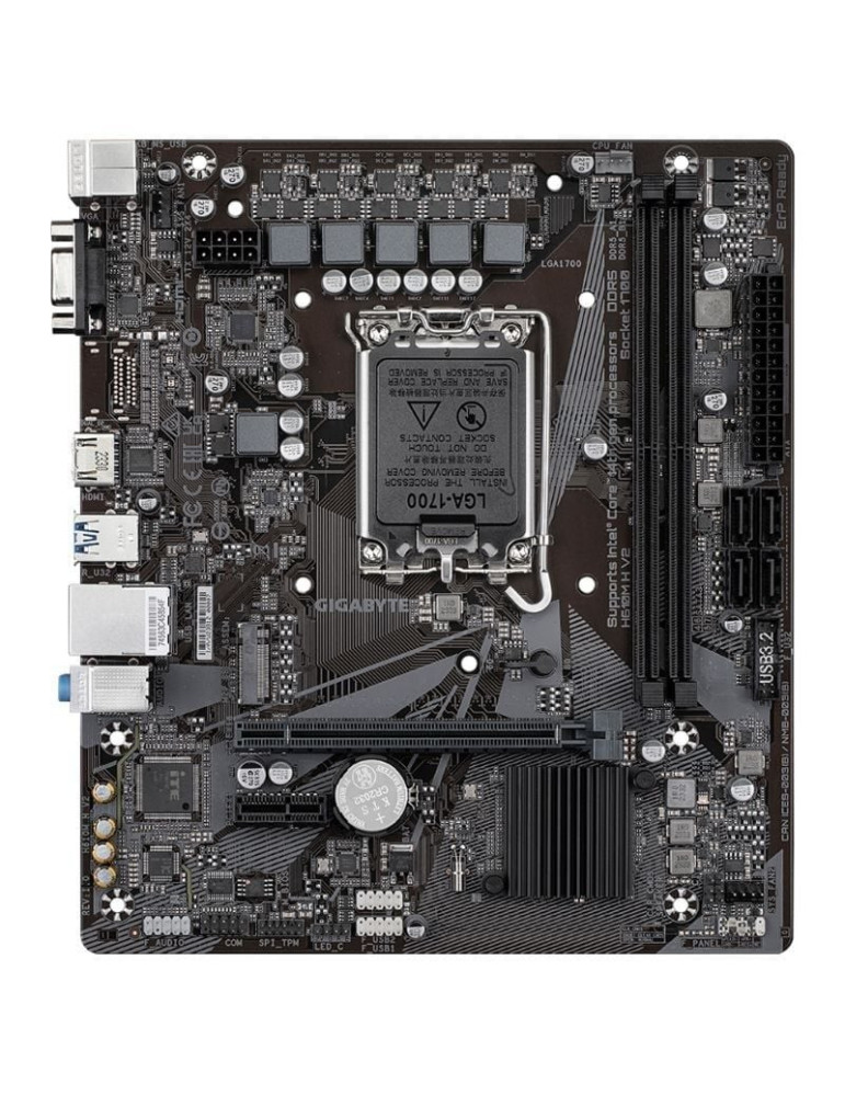 Placa Base Gigabyte H610M H V2 Socket 1700/ DDR5/ PCIe 4.0/ Micro ATX