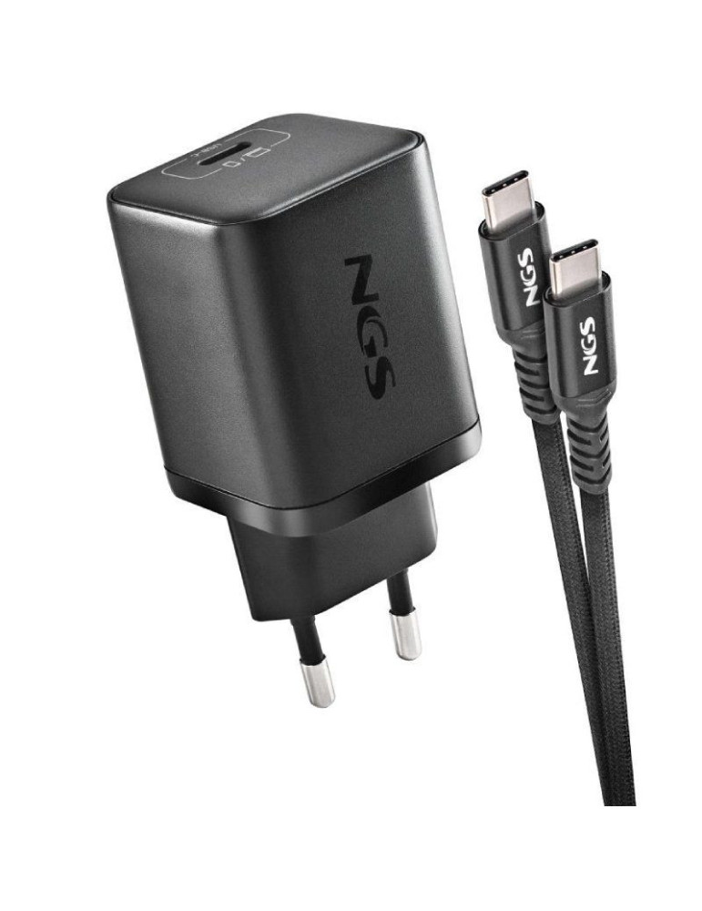 Cargador de Portátil GaN NGS BUD65W-H para HP/ 1xUSB Tipo-C/ 65W/ Automático/ 8 Conectores/ Voltaje 5-20V