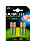 Pack de 4 Pilas AAA Duracell HR03-A/ 1.2V/ Recargables