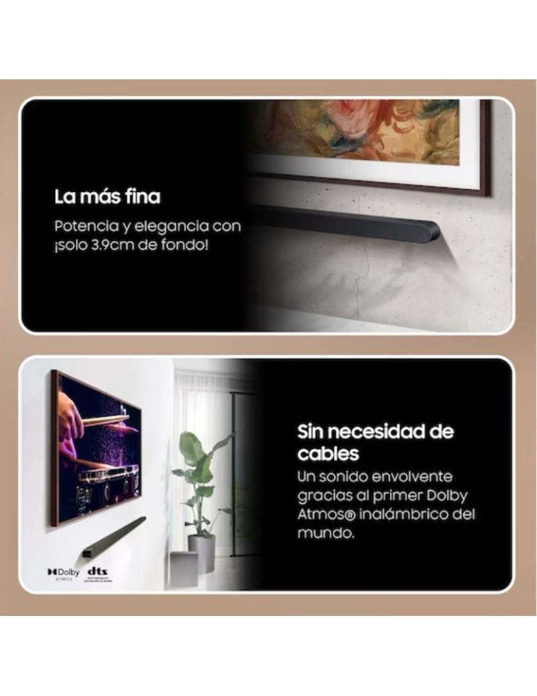 Barra de Sonido con Bluetooth Samsung Ultra Slim HW-S700D/ZF 2024/ 3.1