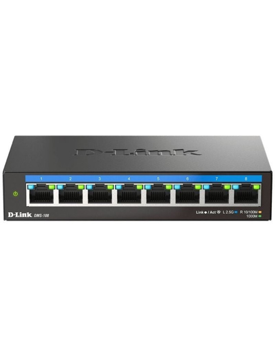 Switch D-Link DMS-108 8 Puertos/ RJ-45 10/100/1000/2.5 Gbps
