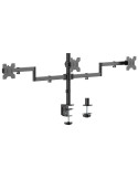 Soporte de Mesa para 3 Monitores Aisens DT27TSR-281/ Giratorio/ Inclinable/ hasta 10kg