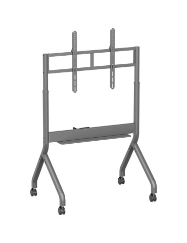 Soporte de Suelo Inclinable/ Giratorio con Ruedas y Manivela Aisens FT90E-469 para TV 55-90"/ hasta 90kg