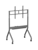 Soporte de Suelo Inclinable/ Giratorio con Ruedas y Manivela Aisens FT90E-469 para TV 55-90"/ hasta 90kg