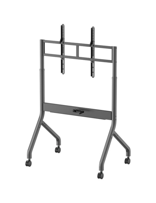 Soporte de Suelo Inclinable/ Giratorio con Ruedas y Manivela Aisens FT90E-469 para TV 55-90"/ hasta 90kg
