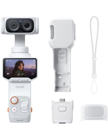 Cámara Digital Deportiva Insta360 Luna Ultra Pack Standard/ 8K/ Ángulo de visión 360 / Blanca
