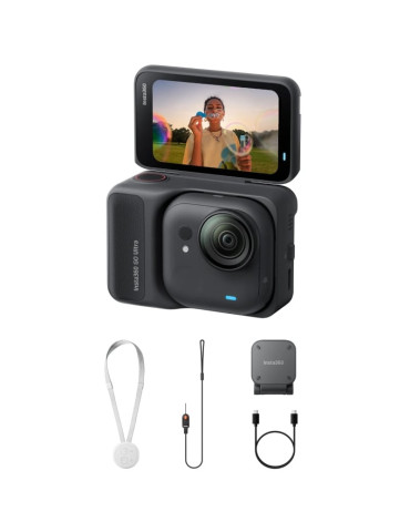Cámara Digital Deportiva Insta360 GO Ultra Pack Standard/ 4K/ Ángulo de visión 360 / Negra