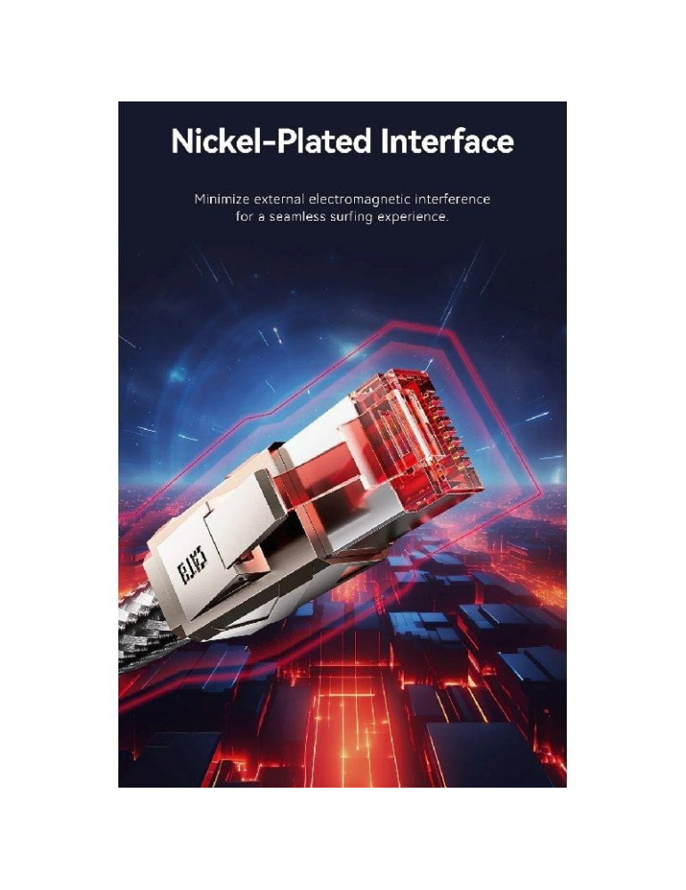 Cable de Red RJ45 SFTP Vention IKMHG Cat.8/ Gaming/ 1.5m/ Gris