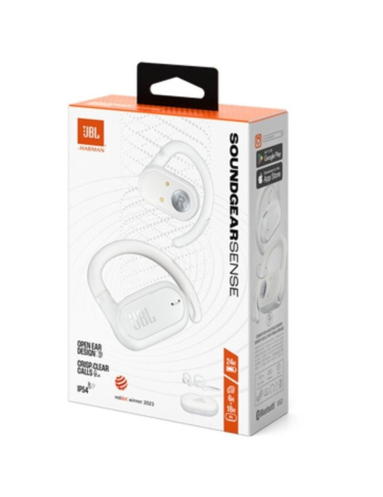 Auriculares Bluetooth JBL Soundgear Sense con estuche de carga/ Autonomía 8h/ Blanco