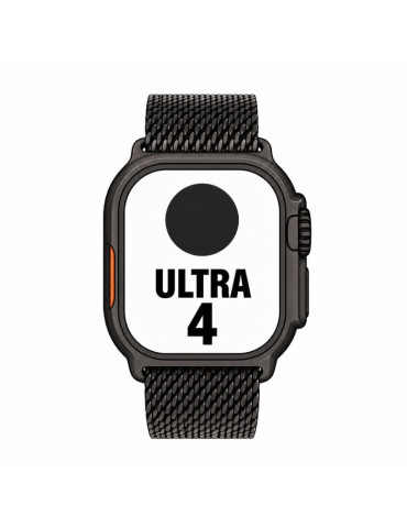 Apple Watch Ultra 4/ GPS/ 49mm/ Caja de Titanio Negro/ Correa Milanese Loop en Titanio Negro/ M