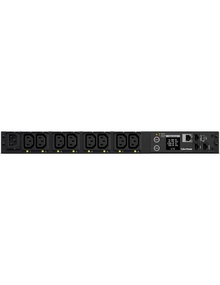 Unidad de Distribución para Alimentación Cyberpower PDU41004/ 16A/ 8x IEC C13/ Formato RACK 1U