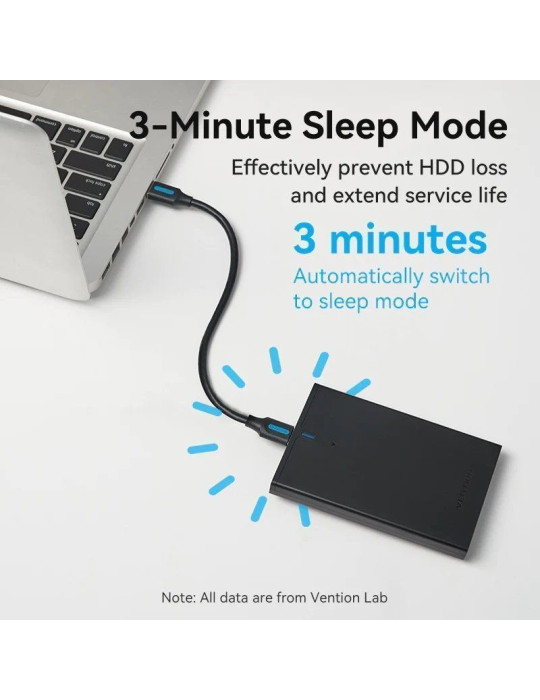 Caja Externa para Disco Duro de 2.5" Vention KPAB0/ USB 3.0 Micro USB/ Sin tornillos