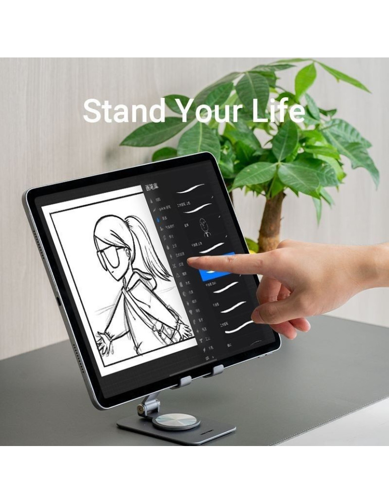 Soporte para Smartphone/Tablet Vention KSDH0/ Plata