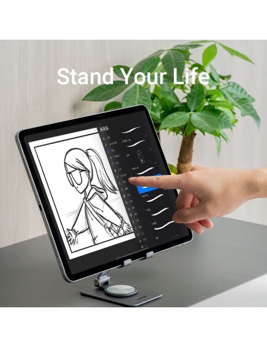 Soporte para Smartphone/Tablet Vention KSDH0/ Plata