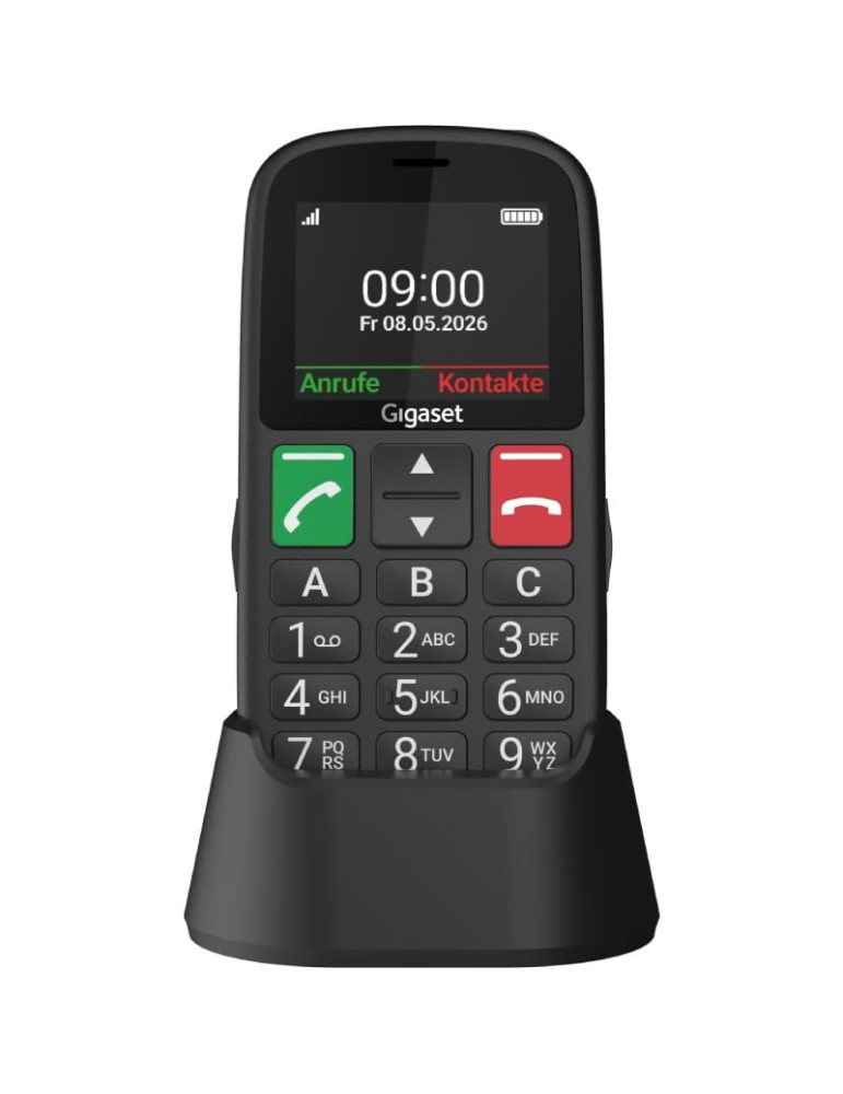 Teléfono Móvil Gigaset GL30 para Personas Mayores/ 4G/ Negro