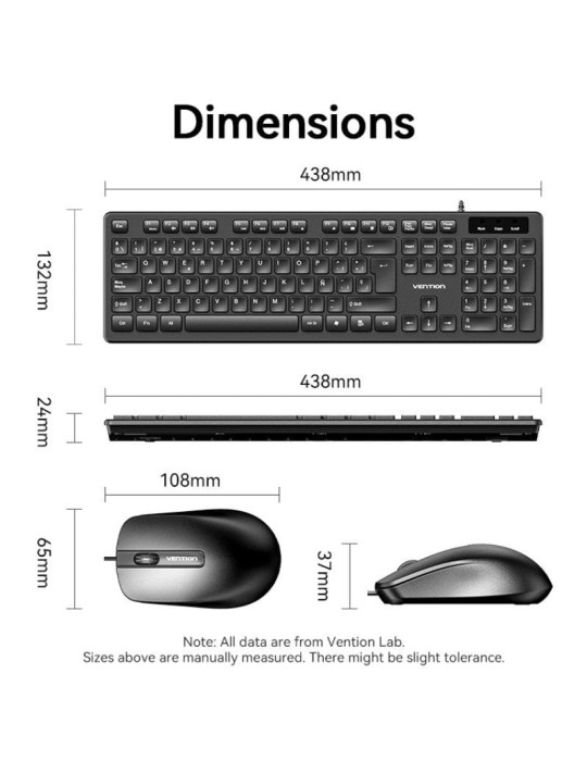 Teclado y Ratón Vention Combo KTCB0-ES