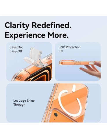 Funda Dura con Magsafe Vention Concise Impact KVBTCB-10/ Compatible con iPhone 17/ Transparente 2