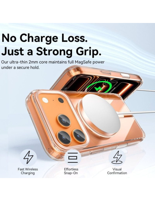 Funda Dura con Magsafe Vention Concise Impact KVBTCB-30/ Compatible con iPhone 17 Pro/ Transparente