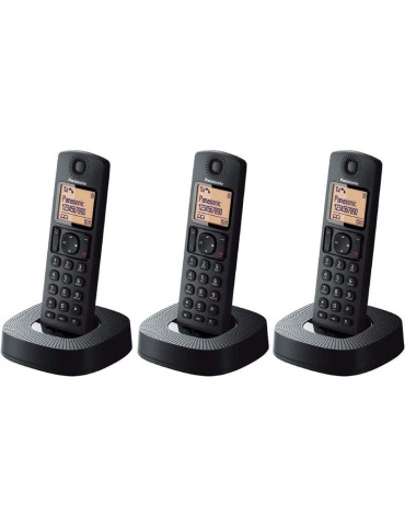 Teléfono Inalámbrico Panasonic KX-TGC313SP/ Pack TRÍO/ Negro 2