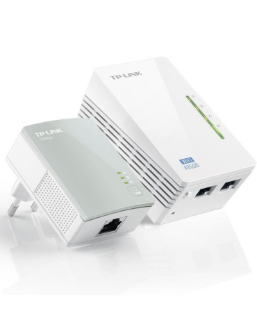 Adaptador Powerline TP-Link TL-WPA4220KIT 300Mbps/ Alcance 300m/ Pack de 2