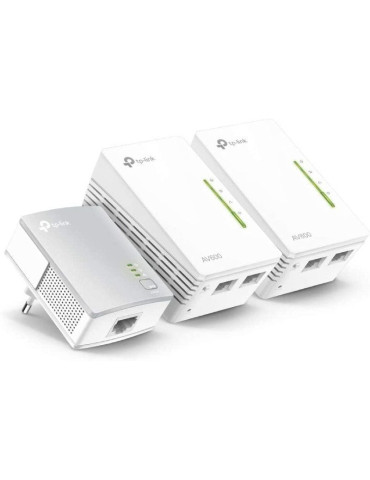 Adaptador Powerline TP-Link TL-WPA4220T KIT 500Mbps/ Alcance 300m/ Pack de 3