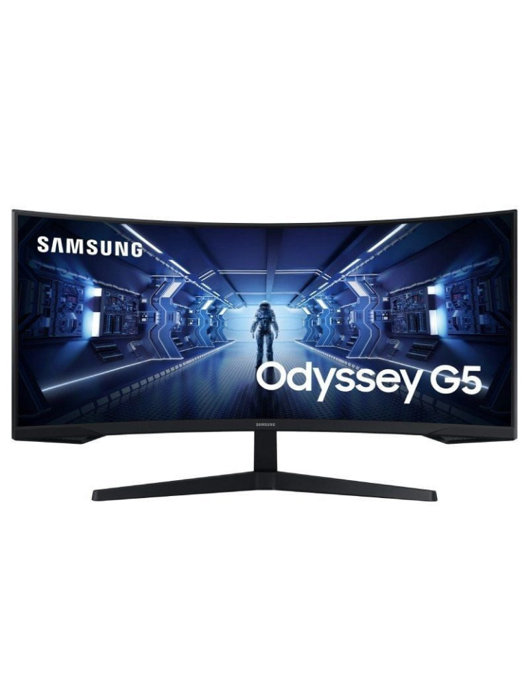 Monitor Gaming Ultrapanorámico Curvo Samsung Odyssey G5 LC34G55TWWP 34"/ UWQHD/ 1ms/ 165Hz/ VA/ Negro