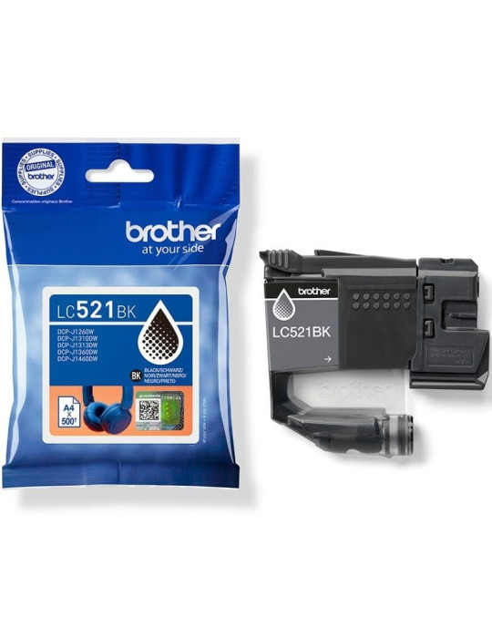 Cartucho de Tinta Original Brother LC521BK/ Negro