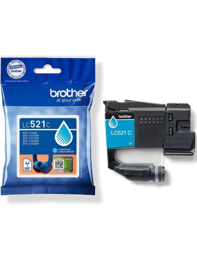 Cartucho de Tinta Original Brother LC521C/ Cian