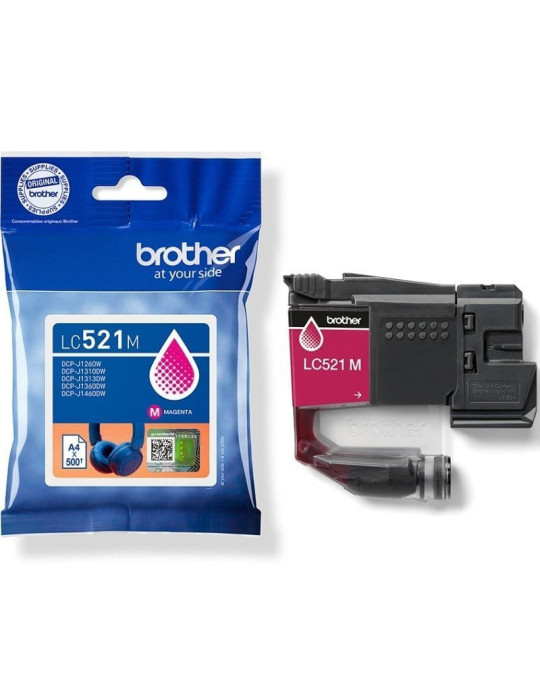 Cartucho de Tinta Original Brother LC521M/ Magenta