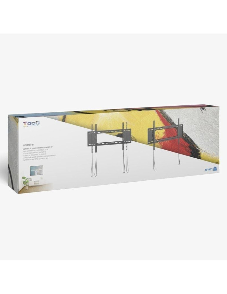 Soporte de Pared TooQ LP1090F-B para TV de 43-90"/ hasta 80kg