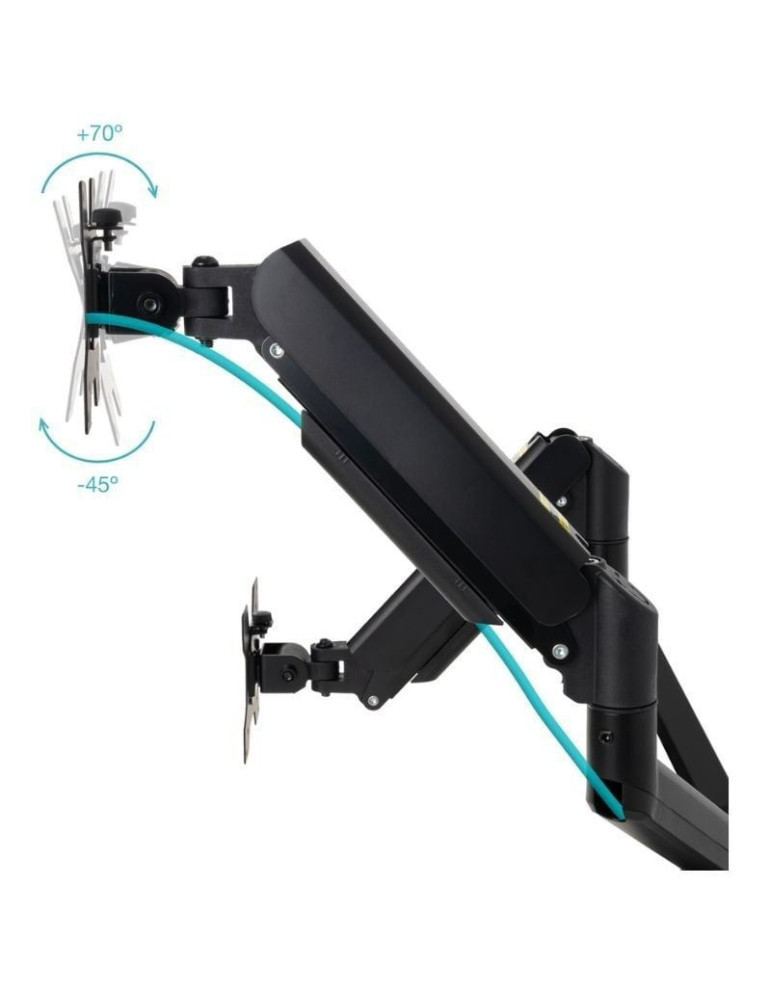 Soporte de Pared para 2 Monitores TooQ LP1434TNR-B/ Giratorio/ Inclinable/ Rotatorio/ hasta 10kg
