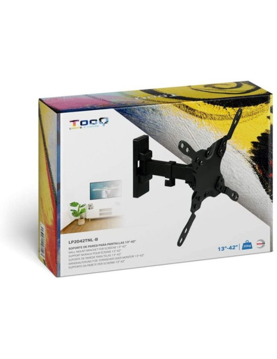 Soporte de Pared Giratorio/ Inclinable/ Nivelable TooQ LP2042TNL-B para TV de 13-42"/ hasta 20kg