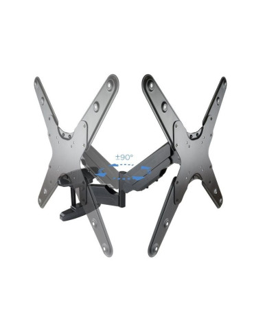 Soporte de Pared Giratorio/ Inclinable/ Nivelable TooQ LP2355TN-B para TV de 23-55"/ hasta 30kg 2