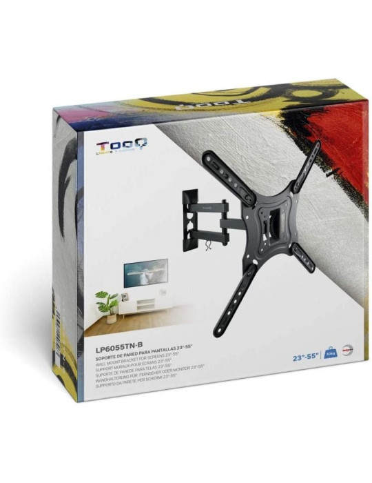 Soporte de Pared Orientable / Inclinable TooQ LP6055TN-B para TV de 23-55"/ hasta 30kg