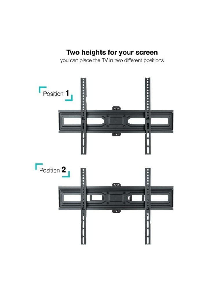 Soporte de Pared Giratorio/ Inclinable/ Nivelable TooQ LP7863TN-B para TV de 37-70"/ hasta 35kg