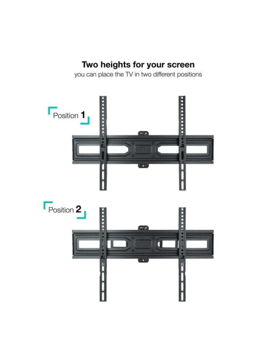 Soporte de Pared Giratorio/ Inclinable/ Nivelable TooQ LP7863TN-B para TV de 37-70"/ hasta 35kg