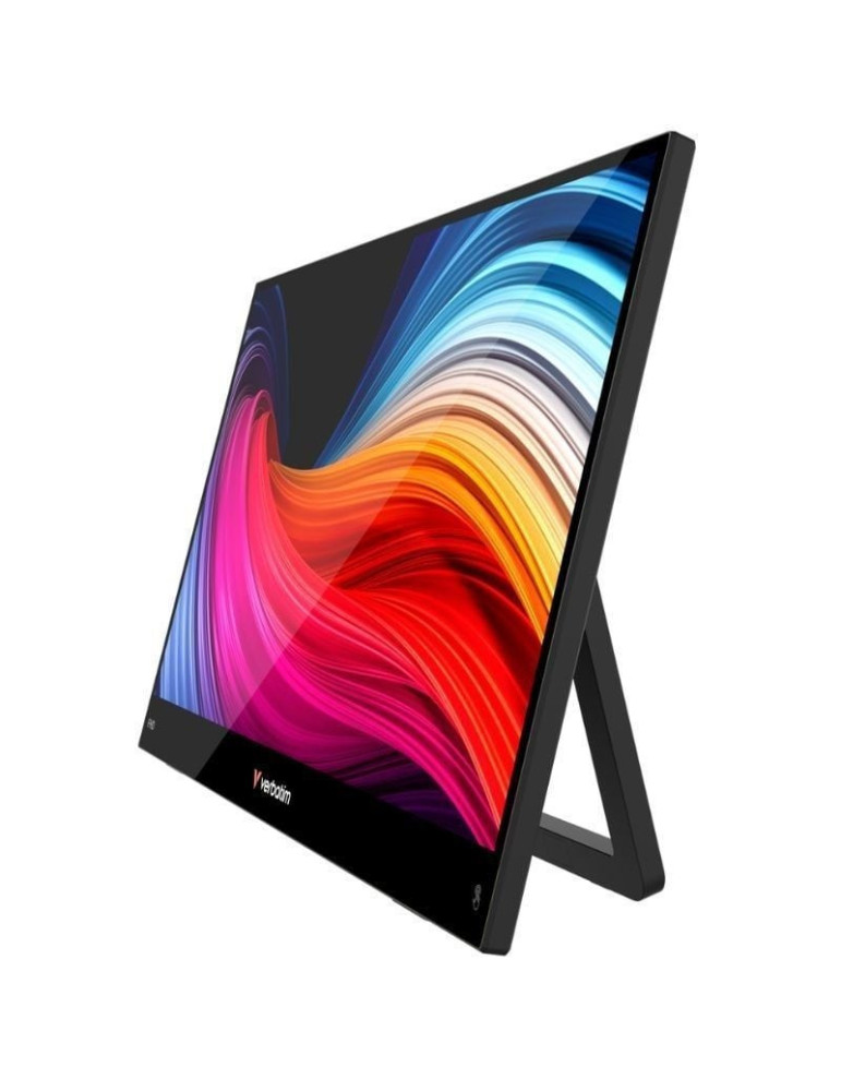 Monitor Portátil Táctil Verbatim Touch Light 15.6"/ Full HD/ Multimedia/ Negro