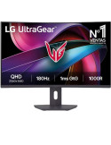 Monitor Gaming Curvo LG UltraGear 32G600A-B 31.5"/ QHD/ 1ms/ 180Hz/ VA/ Regulable en altura/ Negro