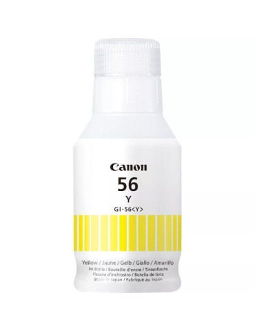 Botella de Tinta Original Canon GI-56/ Amarilla
