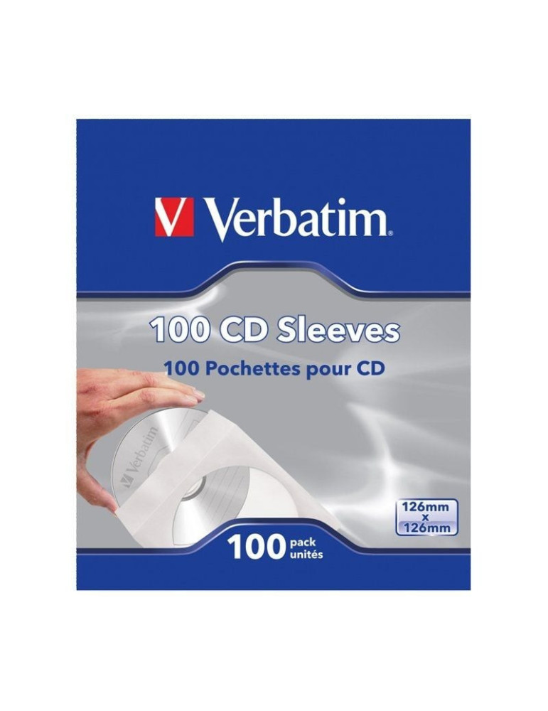 Fundas CD-R Verbatim Sleeves/ Caja-100uds