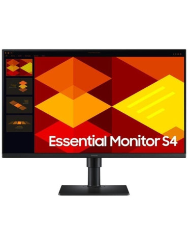 Monitor Profesional Samsung Essential Monitor S4 S27D402GAU 27"/ Full HD/ Regulable en altura/ Negro