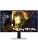 Smart Monitor Gaming Samsung OLED Odyssey G6 S27DG610SU 27"/ QHD/ 0.03ms/ 240Hz/ VA/ Regulable en altura/ Smart TV/ Plata