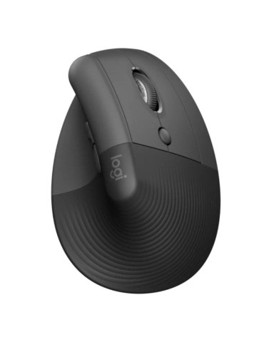 Ratón Vertical Inalámbrico Logitech Lift Vertical Ergonomic Mouse/ Hasta 4000 DPI/ Grafito