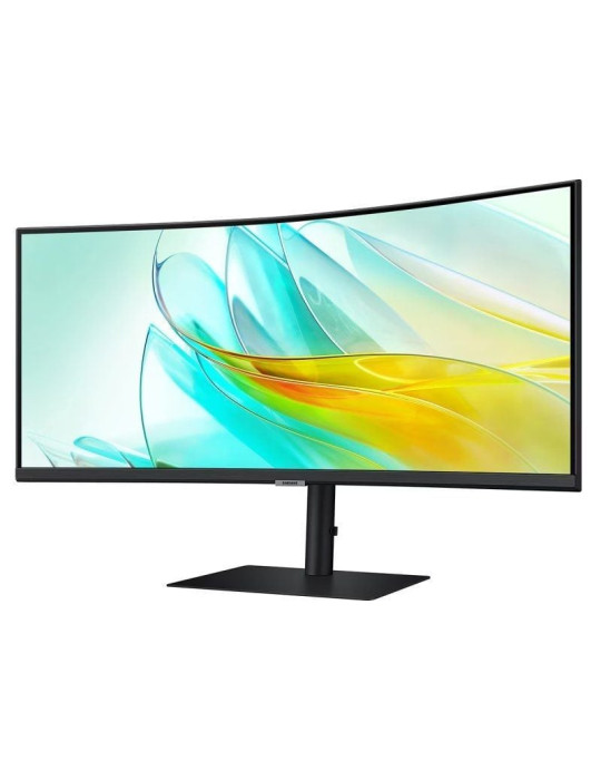 Monitor Profesional Ultraparonámico Curvo Samsung ViewFinity S6 S34C652UAU 34"/ UWQHD/ Multimedia/ Regulable en Altura/ Negro