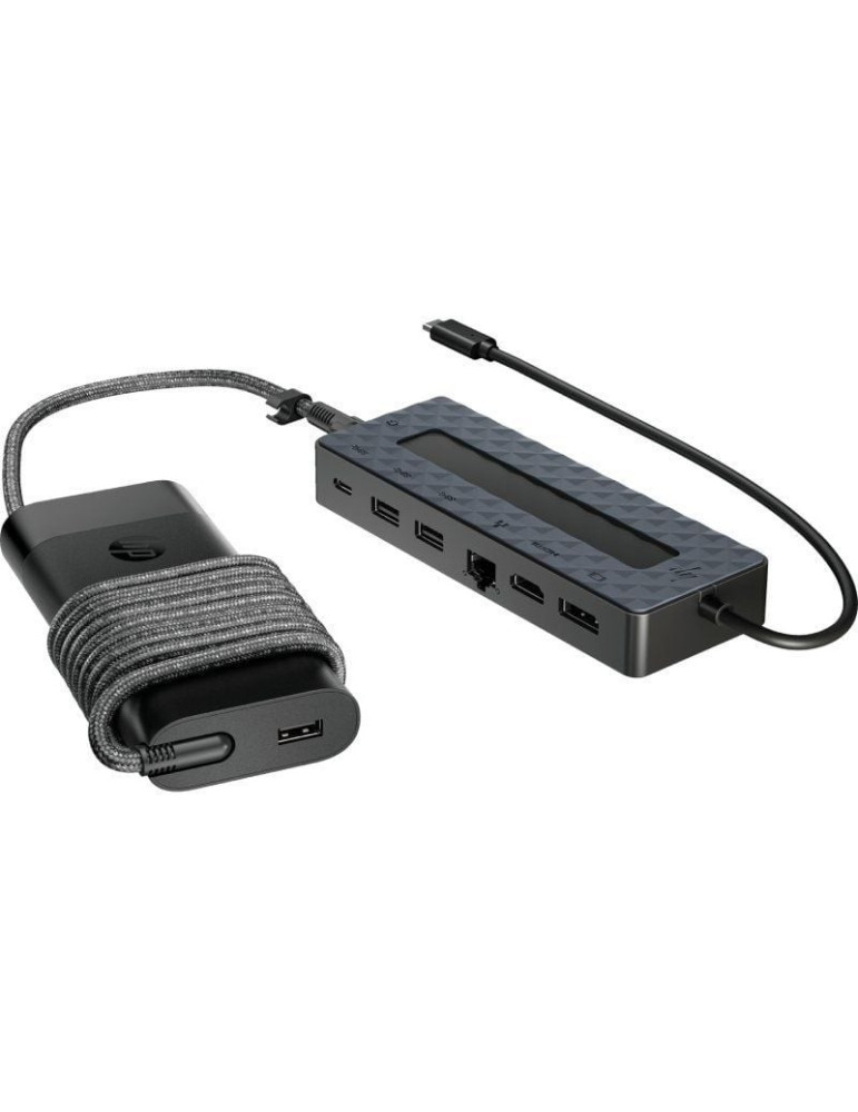 Pack Docking USB Tipo-C y Cargador Universal para Portátil HP 9H0H9AA
