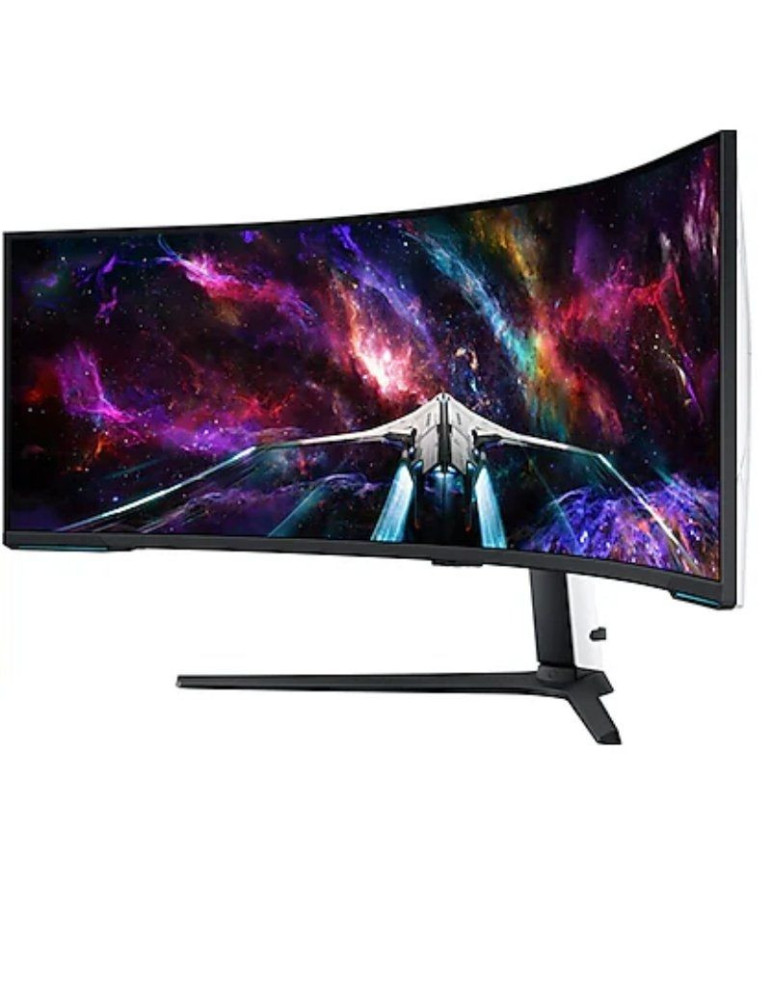 Monitor Gaming Ultrapanorámico Curvo Samsung Odyssey Neo G9 S57CG952NU 57"/ Dual UHD/ 1ms/ 240Hz/ VA/ Regulable en altura/ Blanc