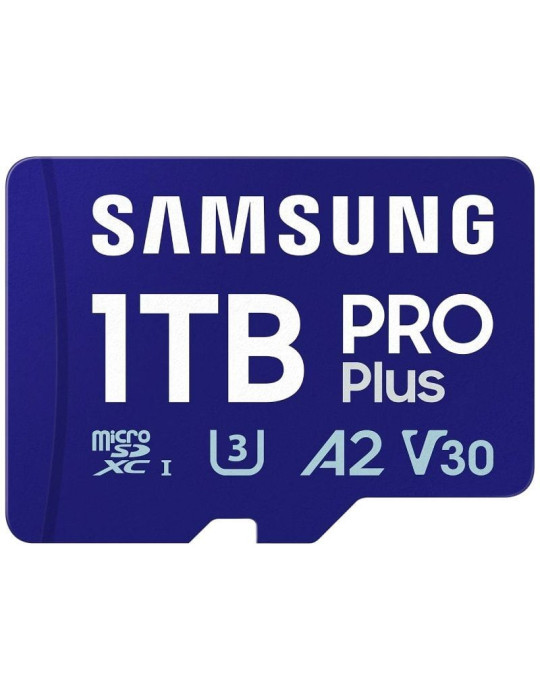 Tarjeta de Memoria Samsung PRO Plus 2024 1TB microSD XC/ Clase 10/ 180MBs