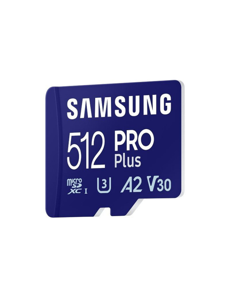 Tarjeta de Memoria Samsung PRO Plus 2023 512GB microSD XC/ Clase 10/ 180MBs